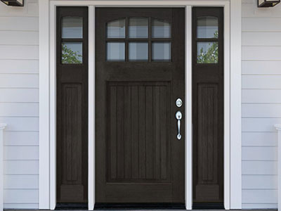 Brown Door In front Of House