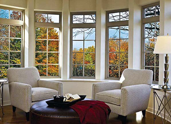 Casement Windows - Unified Home Remodeling Living Room With White Framed Casement Windows