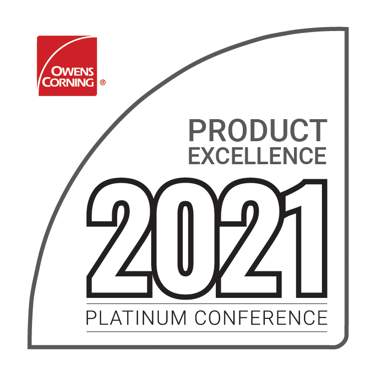 awards - Unified Home Remodeling Product Excellence 2021 Platinum Conference Award