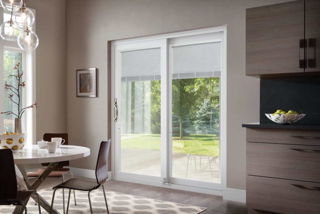 Patio Doors - Unified Home Remodeling White Framed Patio Doors