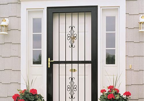 Security Doors - Unified Home Remodeling Black Security Door