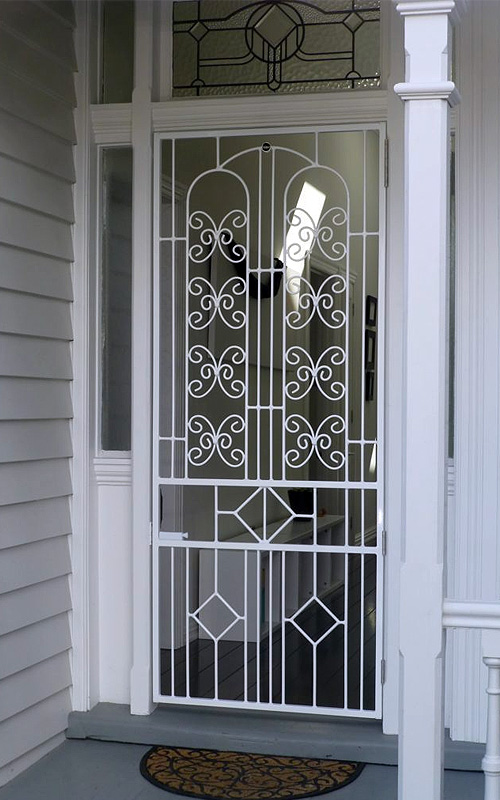 White Security Door