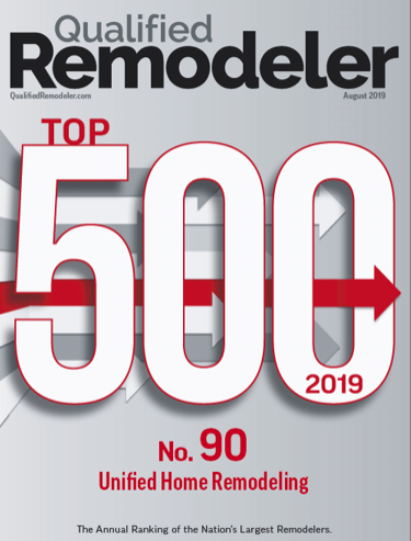 Unified Home Remodeling Qualified Top 500 Remodeler of the Year