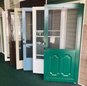 Different Door Samples At The Unified Home Remodeling Showroom In Patchogue