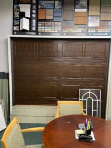 Garage Door Sample At Unified Home Remodeling Showroom At Scarsdale