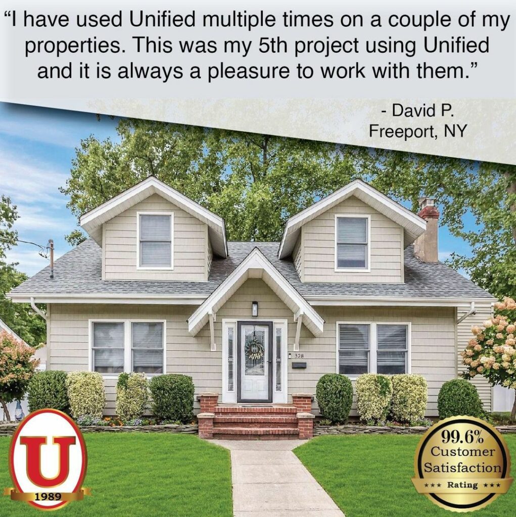 Long Island Roofing - Unified Home Remodeling home with new roofing