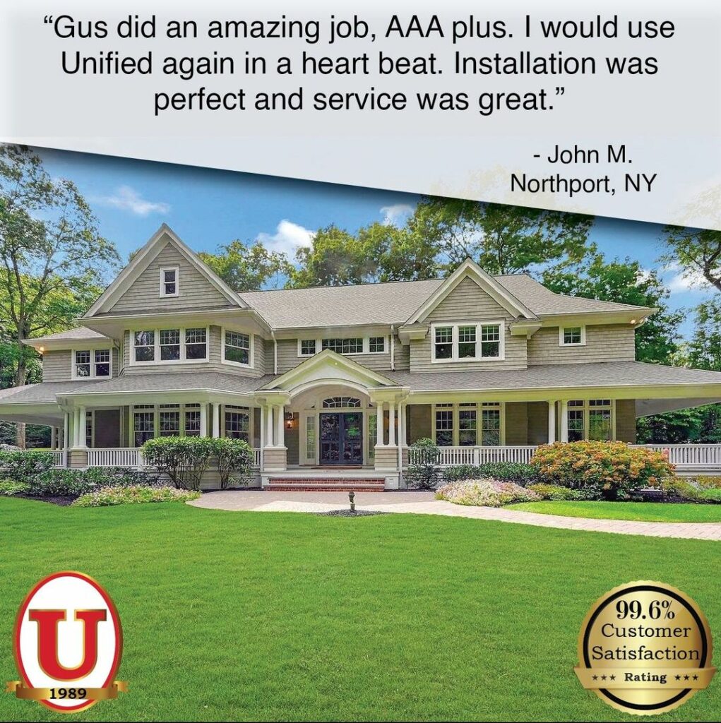 Long Island Roofing - Unified Home Remodeling home with new roofing in New York