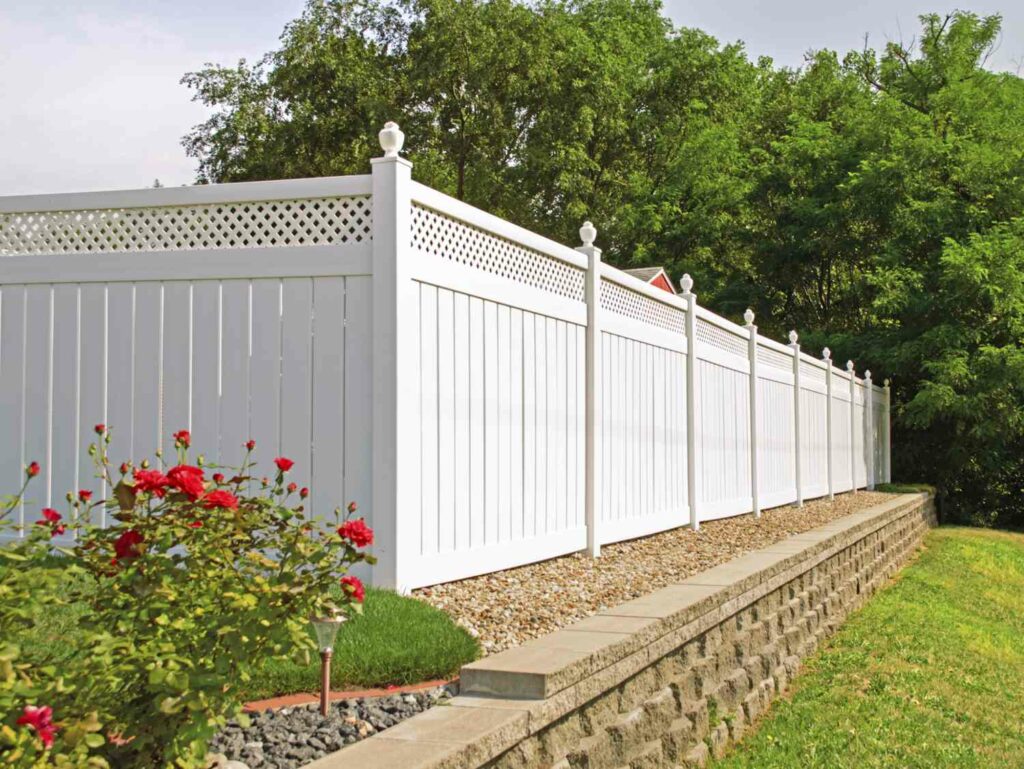 low-maintenance vinyl fence