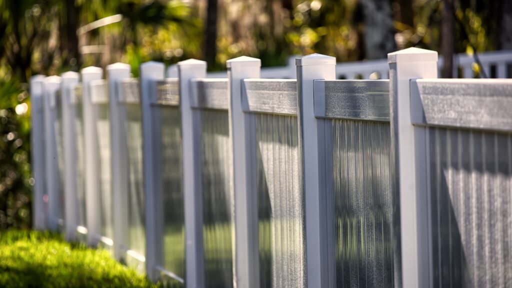 Dirty vinyl privacy fence