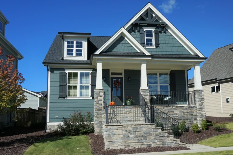 new siding on home