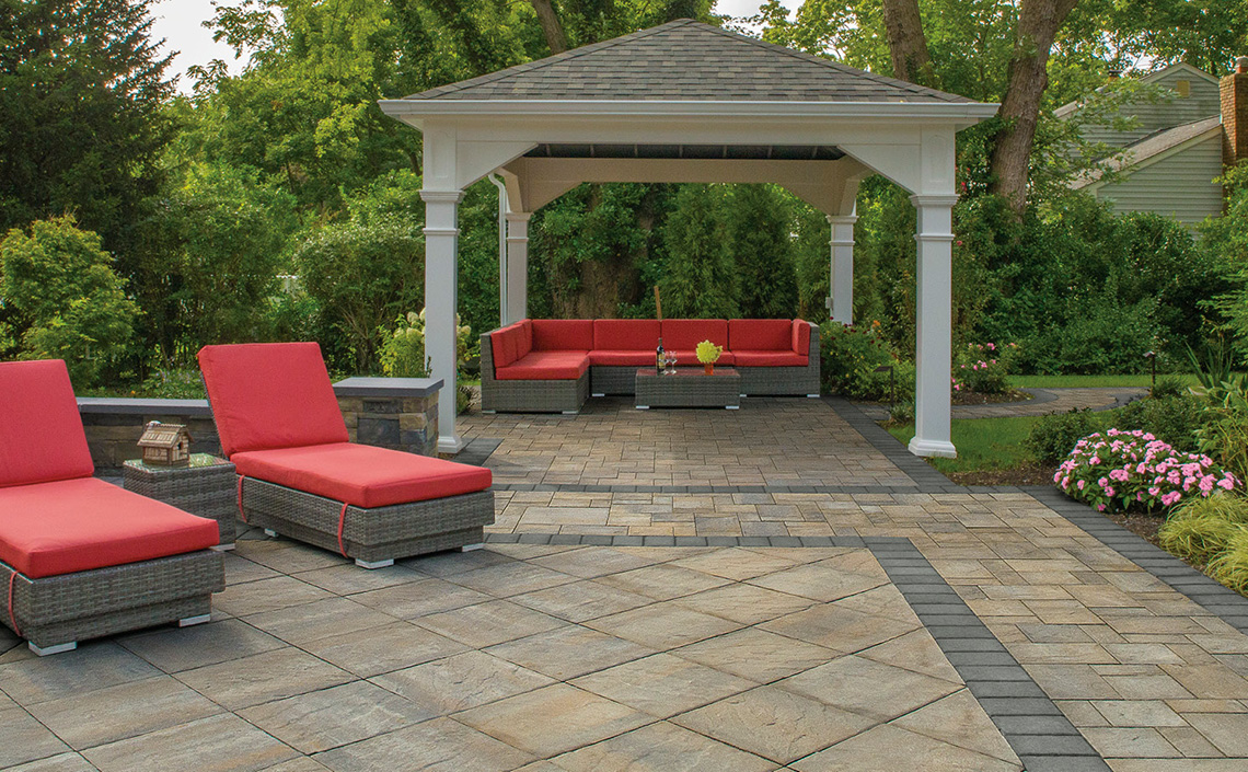 Unified installs cambridge ledgstone pavers in new york