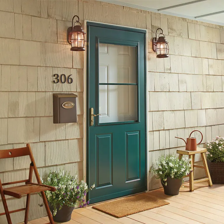 ½ Light Panel Ventilating Storm Doors