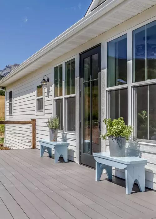 Properly installed insulated composite siding on a residential exterior